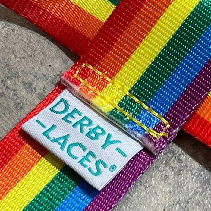 Derby Lace - Rainbow Stripe Pride Skate Leash - Gear Leash