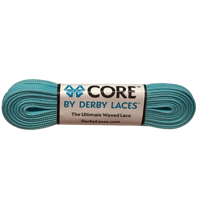 Derby Laces - Aqua Spray Teal - Core Laces (Sold In Pairs)