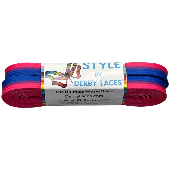Derby Laces - Bi Stripe Pride - Style (Sold In Pairs)