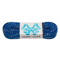 Derby Laces - Blue - Waxed 10mm Laces (Sold In Pairs)