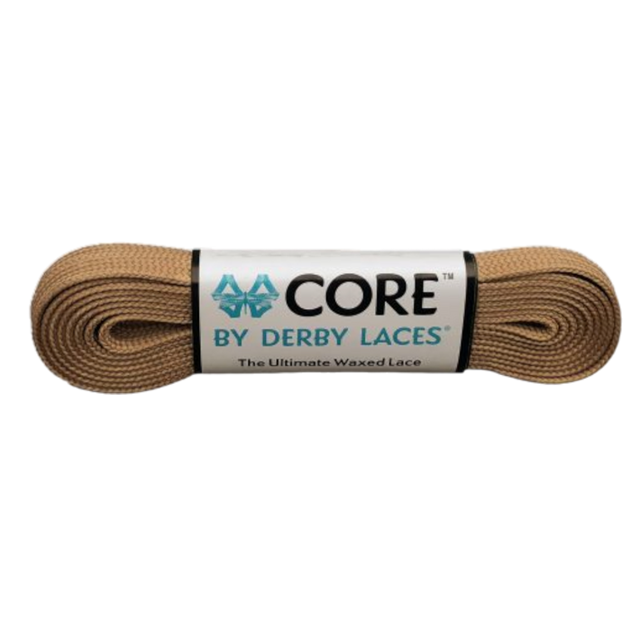 Derby Laces - Coffee Latte Brown - Core Laces (Sold In Pairs)