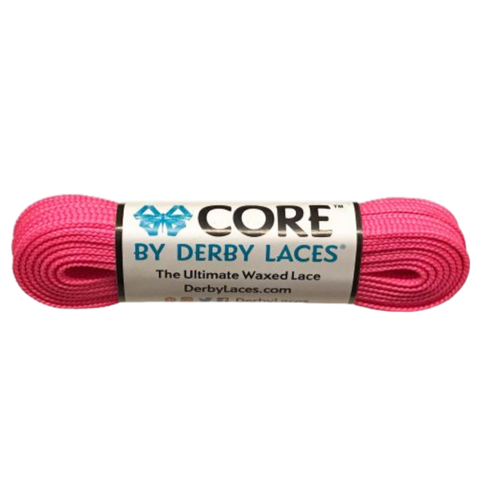 Derby Laces - Hot Pink  - Core Laces (Sold In Pairs)