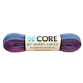 Derby Laces - Purple/Teal Stripe - Core Laces (Sold In Pairs)