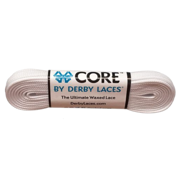 Derby Laces - White - Core Laces (Sold In Pairs)