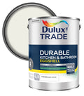 Dulux Trade Durable Kitchen & Bathroom Eggshell - Pure Brilliant White - 5L