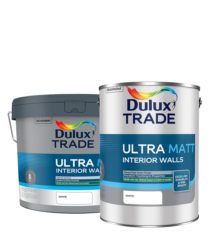 Dulux Trade Ultra Matt Interior Walls - 5 Litre - White