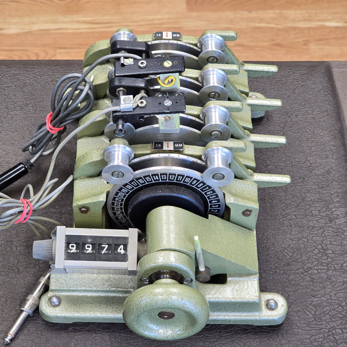 Ediquip 16mm 4 Gang Synchronizer with Counter Model no. 1034 S# 01375