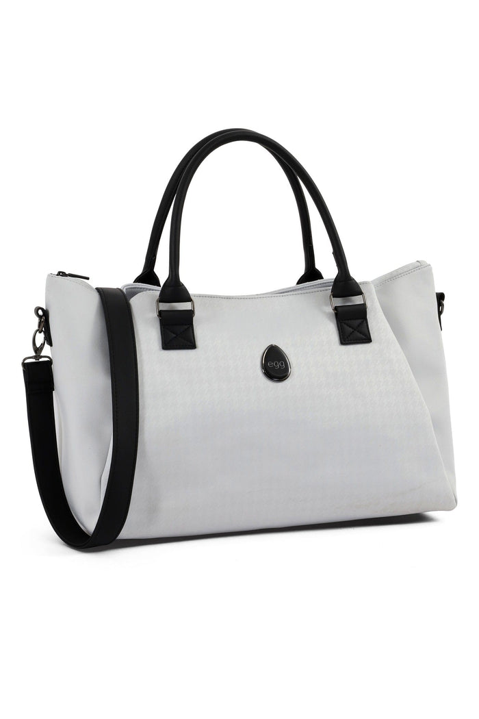 Egg Overnight Bag Egg 3 Overnight Bag - Houndstooth Silver