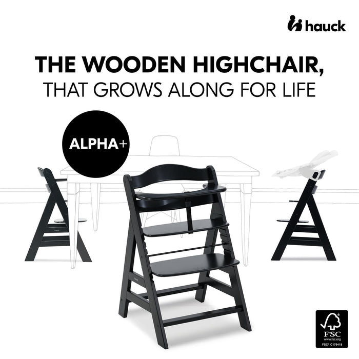 Hauck Highchairs Hauck Alpha+ Premium Bundle - Black