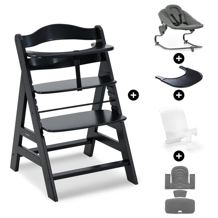Hauck Highchairs Hauck Alpha+ Premium Bundle - Black