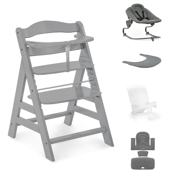 Hauck Highchairs Hauck Alpha+ Premium Bundle - Grey