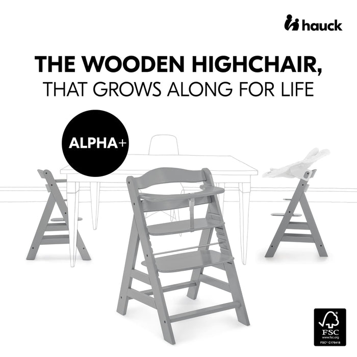 Hauck Highchairs Hauck Alpha+ Premium Bundle - Grey