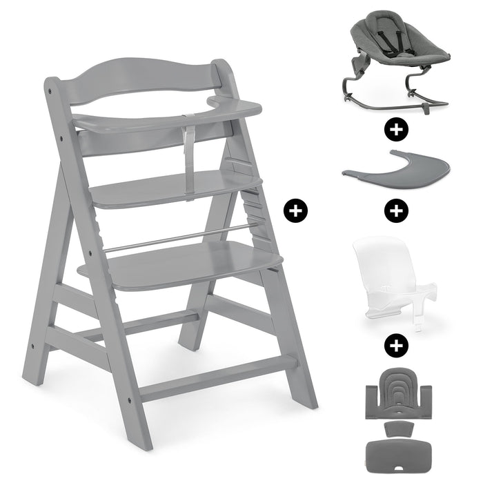 Hauck Highchairs Hauck Alpha+ Premium Bundle - Grey