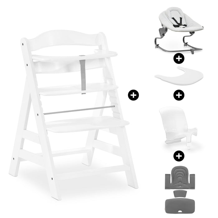 Hauck Highchairs Hauck Alpha+ Premium Bundle - White