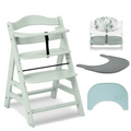 Hauck Nursing & Feeding Hauck Alpha+ Wooden Highchair Bundle - Mint
