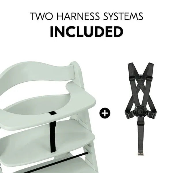 Hauck Nursing & Feeding Hauck Alpha+ Wooden Highchair Bundle - Mint