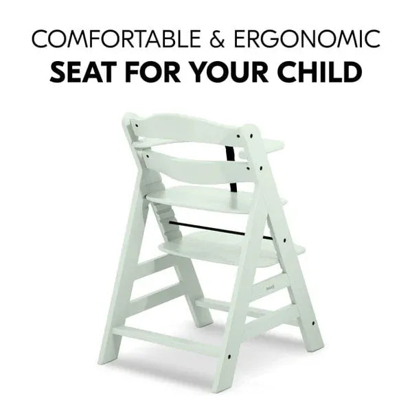 Hauck Nursing & Feeding Hauck Alpha+ Wooden Highchair Bundle - Mint