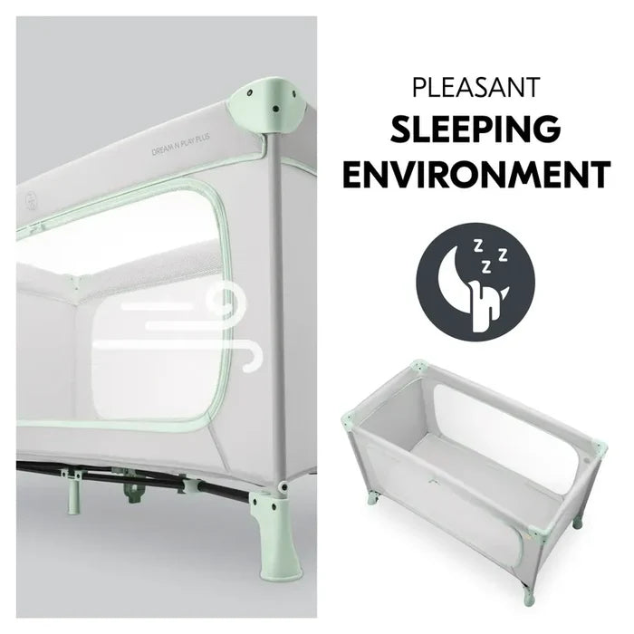 Hauck Travel Cot Hauck Dream N Play Plus Travel Cot - Mint