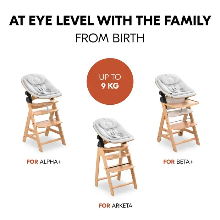 UK Baby Centre Hauck Highchair Bouncer Eco - Light Grey