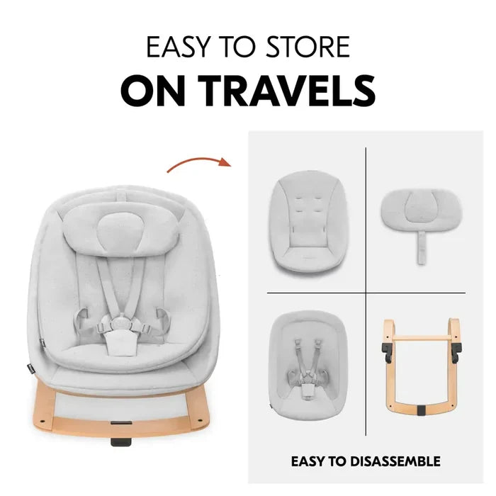UK Baby Centre Hauck Highchair Bouncer Eco - Light Grey