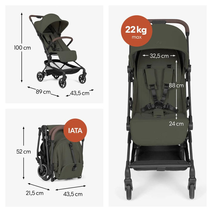 Hauck Compact Strollers Hauck Lite N Care Stroller - Dark Olive