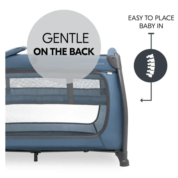 Hauck Travel Cot Hauck Play N Relax Center Travel Cot - Dark Blue