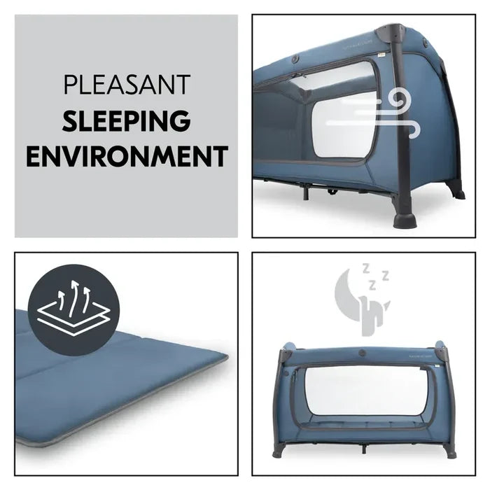Hauck Travel Cot Hauck Play N Relax Center Travel Cot - Dark Blue