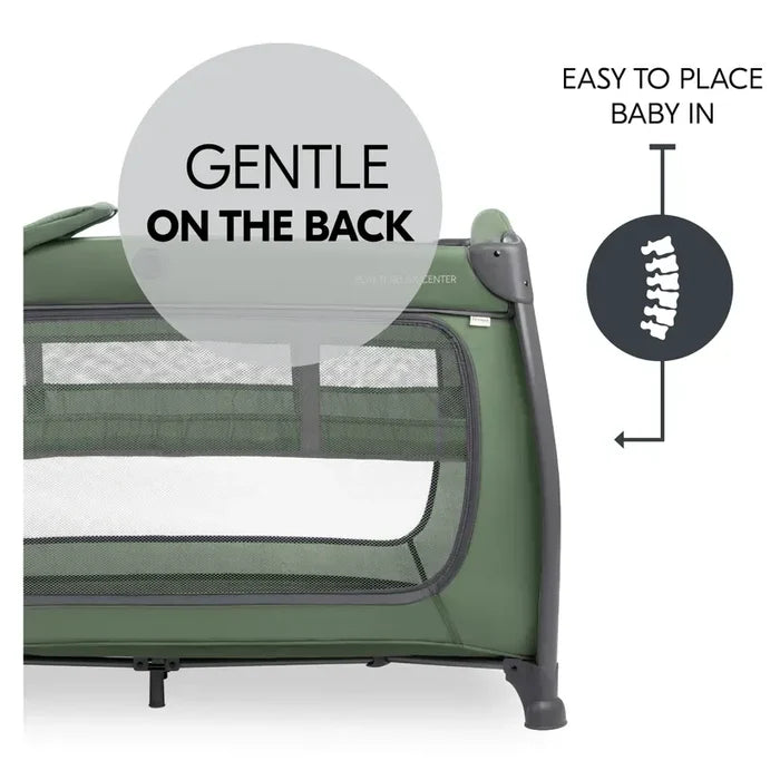 Hauck Travel Cot Hauck Play N Relax Center Travel Cot - Dark Green