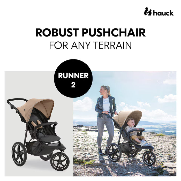 Hauck Pushchairs Hauck Runner 2 Pushchair - Mocha