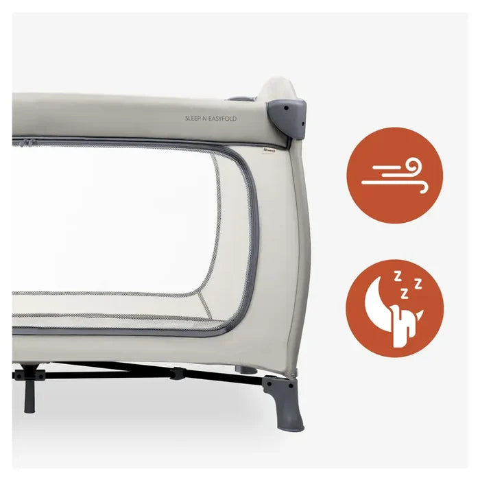 Hauck Travel Cot Hauck Sleep N Easyfold Travel Cot - Dark Grey