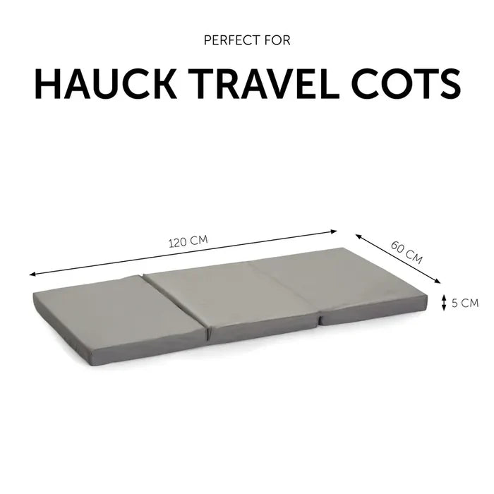 Hauck Mattresses Hauck Sleeper Folding Travel Cot Mattress - Grey