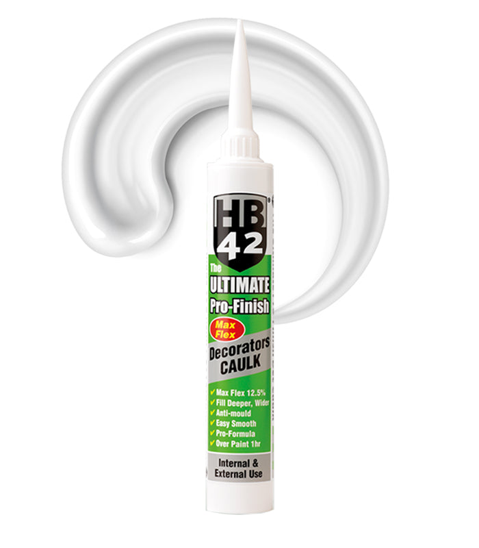 HB42 Premium Decorators Caulk - White - 380ml