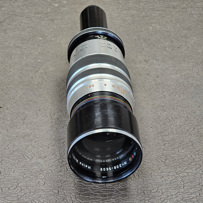 Heinz Kilfitt Munchen Tele-Kilar 300mm f5.6 C-Mount Lens S# Nr.208-5609