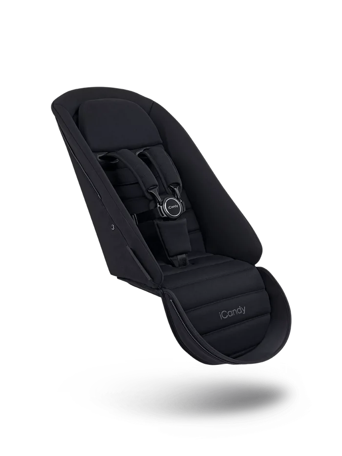 iCandy Pushchair Accessories iCandy Peach 7 2nd Seat Fabric - Black Edition