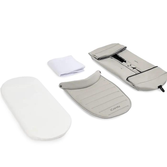 iCandy Double Kits iCandy  Peach 8 2nd Carrycot Fabric - Taupe