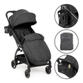 Ickle Bubba Pushchairs Ickle Bubba Aries Prime Autofold Stroller - Graphite Grey