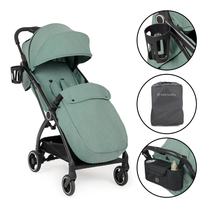 Ickle Bubba Pushchairs Ickle Bubba Aries Prime Autofold Stroller - Sage Green