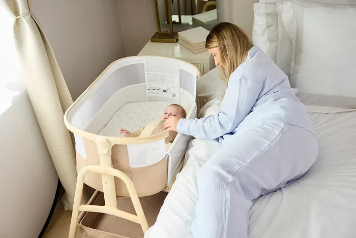 Ickle Bubba Bedside Crib Ickle Bubba Bubba&Me Luxe Bedside Crib – Biscuit