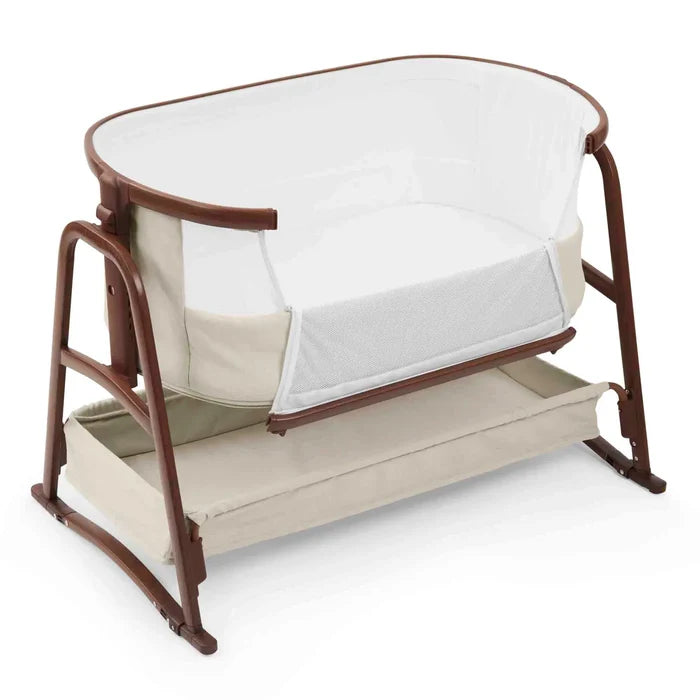 Ickle Bubba Bedside Crib Ickle Bubba Bubba&Me Luxe Bedside Crib – Stone
