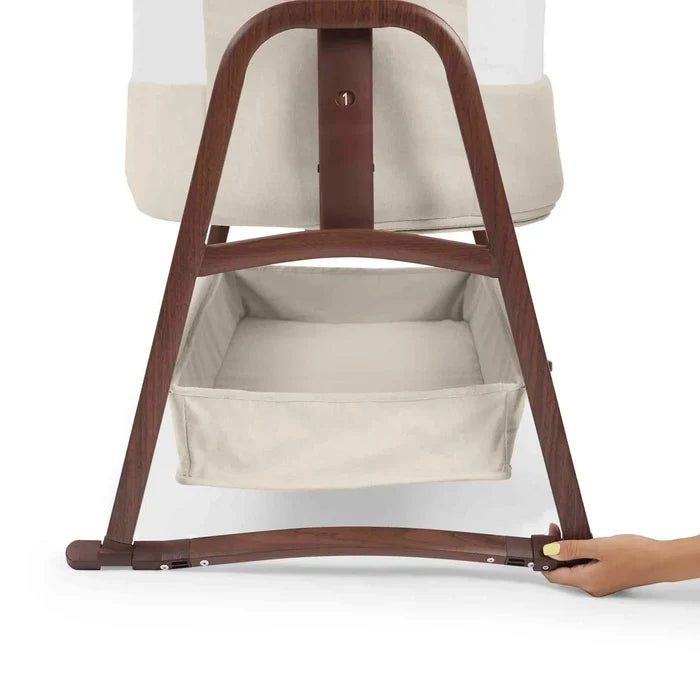 Ickle Bubba Bedside Crib Ickle Bubba Bubba&Me Luxe Bedside Crib – Stone