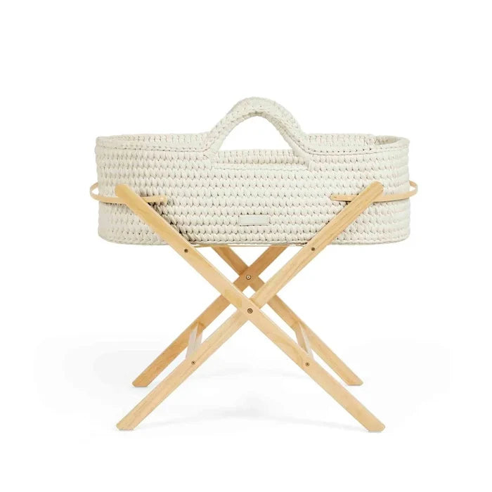 Ickle Bubba Moses Baskets Ickle Bubba Nova Moses Basket & Stand - Cloud / Pine