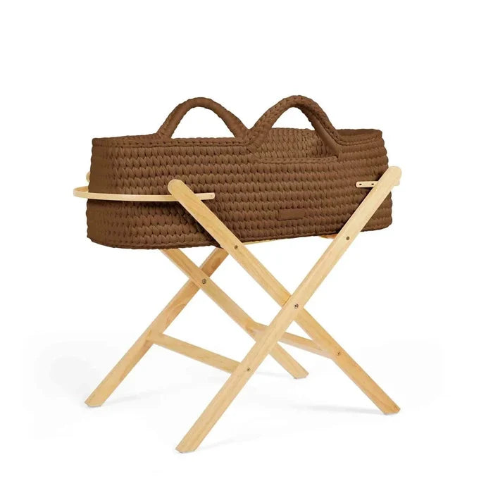 Ickle Bubba Moses Baskets Ickle Bubba Nova Moses Basket & Stand - Mocha / Pine