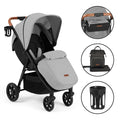 Ickle Bubba Prams & Pushchairs Ickle Bubba Stomp Prime Stride Stroller - Pearl Grey
