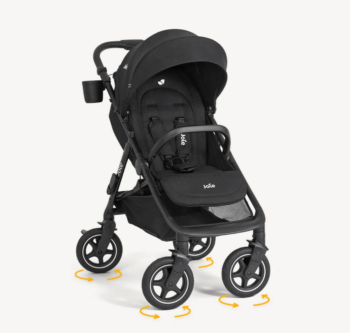 Joie Pushchairs Joie MyDrift 360° Wheel Travel Stroller - Raven