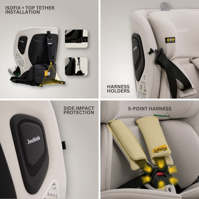 Jovikids Car Seat Jovikids CiCI TT i-Size Car Seat - Milkstone
