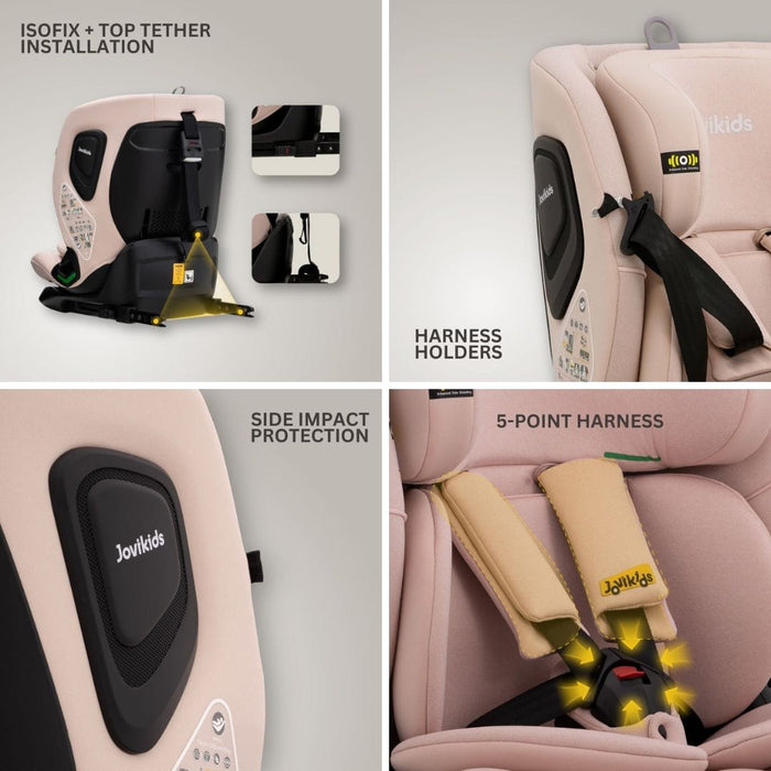 Jovikids Car Seat Jovikids CiCI TT i-Size Car Seat - Rosewood