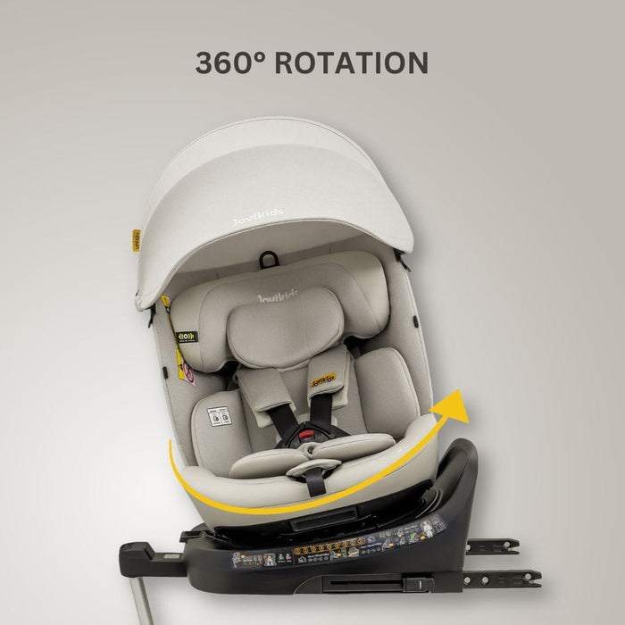 UK Baby Centre Car Seat Jovikids Ranger 2 i-Size 360 Rotating Car Seat - Milkstone