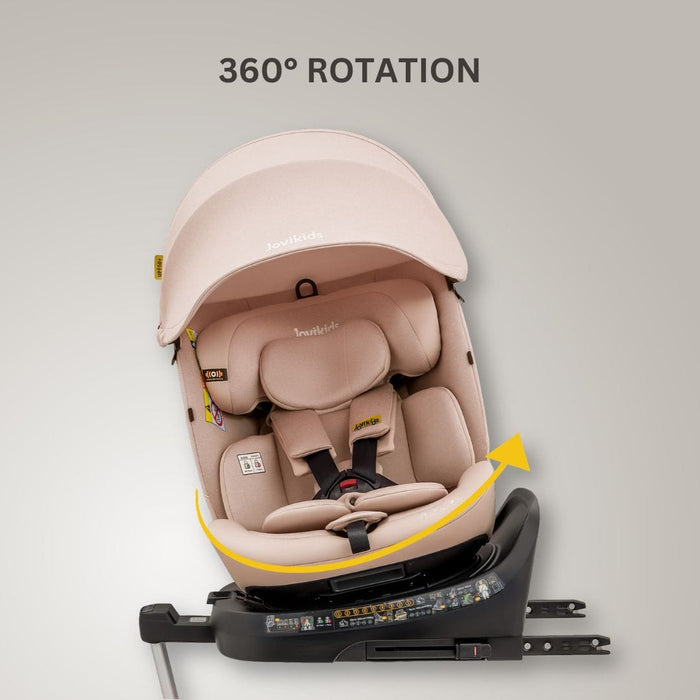 UK Baby Centre Car Seat Jovikids Ranger 2 i-Size 360 Rotating Car Seat - Rosewood