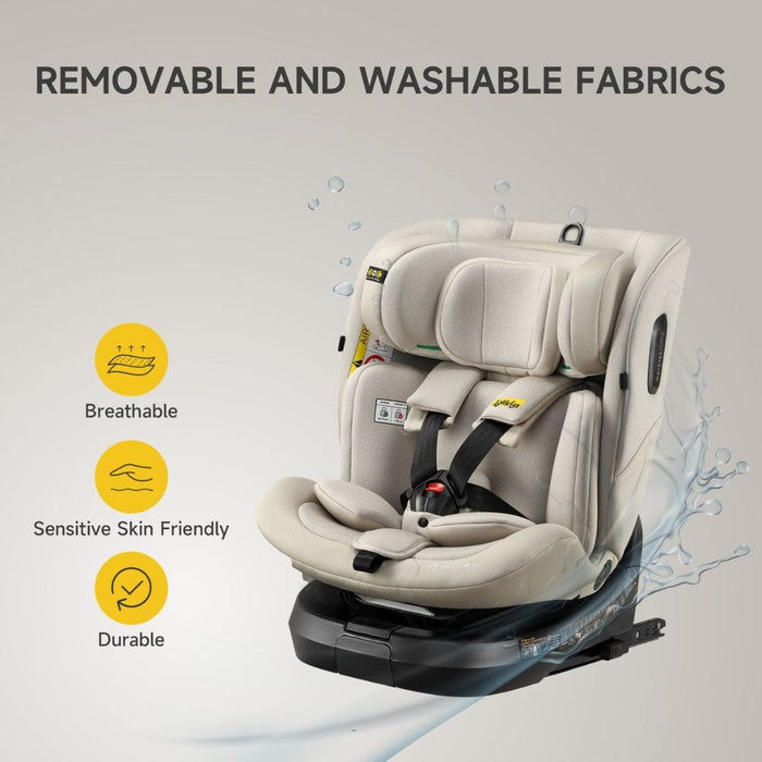 Jovikids Car Seat Jovikids Ranger TT i-Size 360 Rotating Car Seat - Milkstone