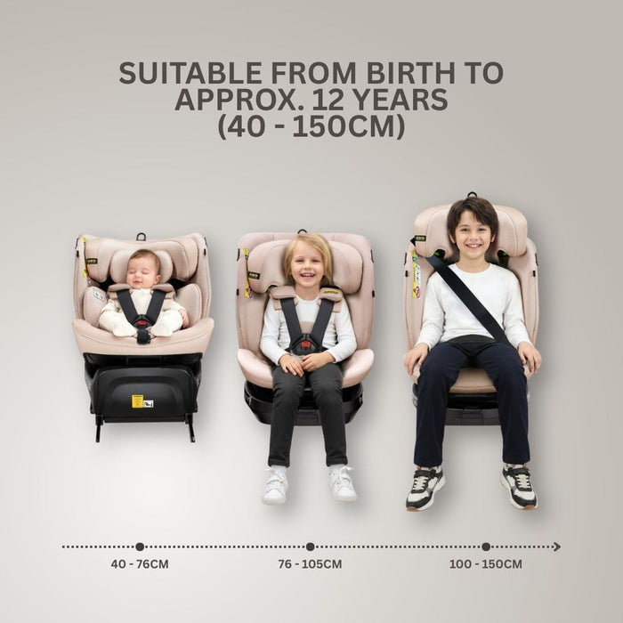 Jovikids Car Seat Jovikids Ranger TT i-Size 360 Rotating Car Seat - Rosewood